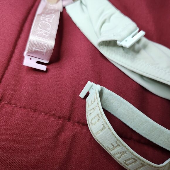 Victoria’s Secret Bras Lot 2 Women 38C Aqua Teal & Blush Pink Convertible Straps - Picture 12 of 15